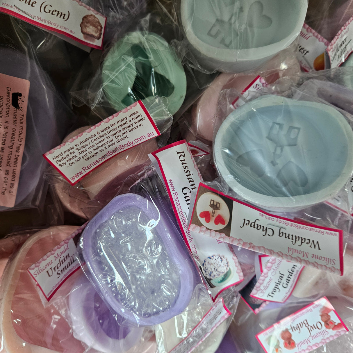 Sale - BULK LOT of 30!!! Different Silicone Moulds RRP $600 approx (Please read Desc')