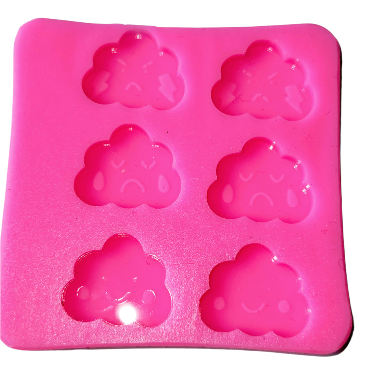 6 x Clouds Emotion Glossy Resin Silicone Mould Clearance