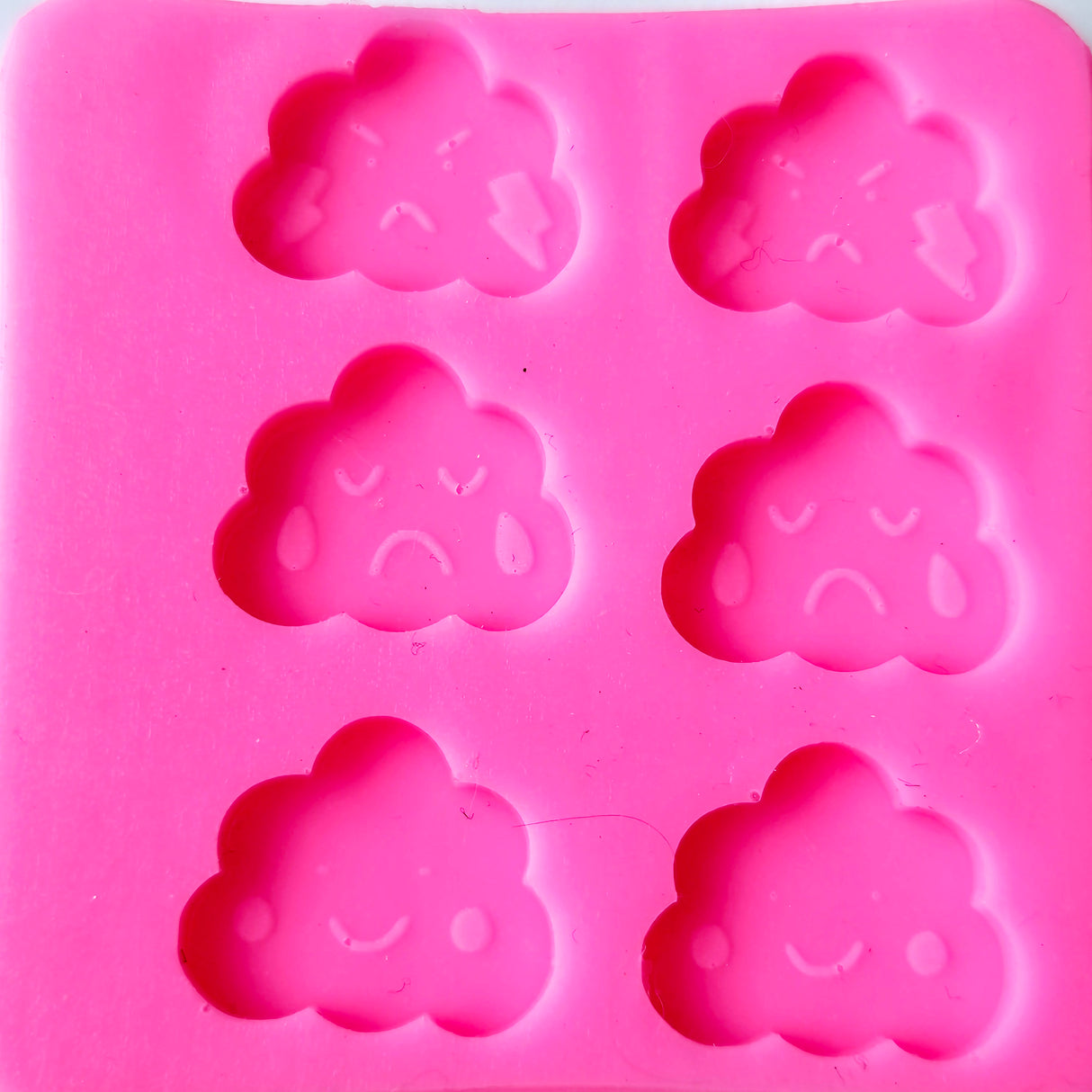 6 x Clouds Emotion Glossy Resin Silicone Mould Clearance
