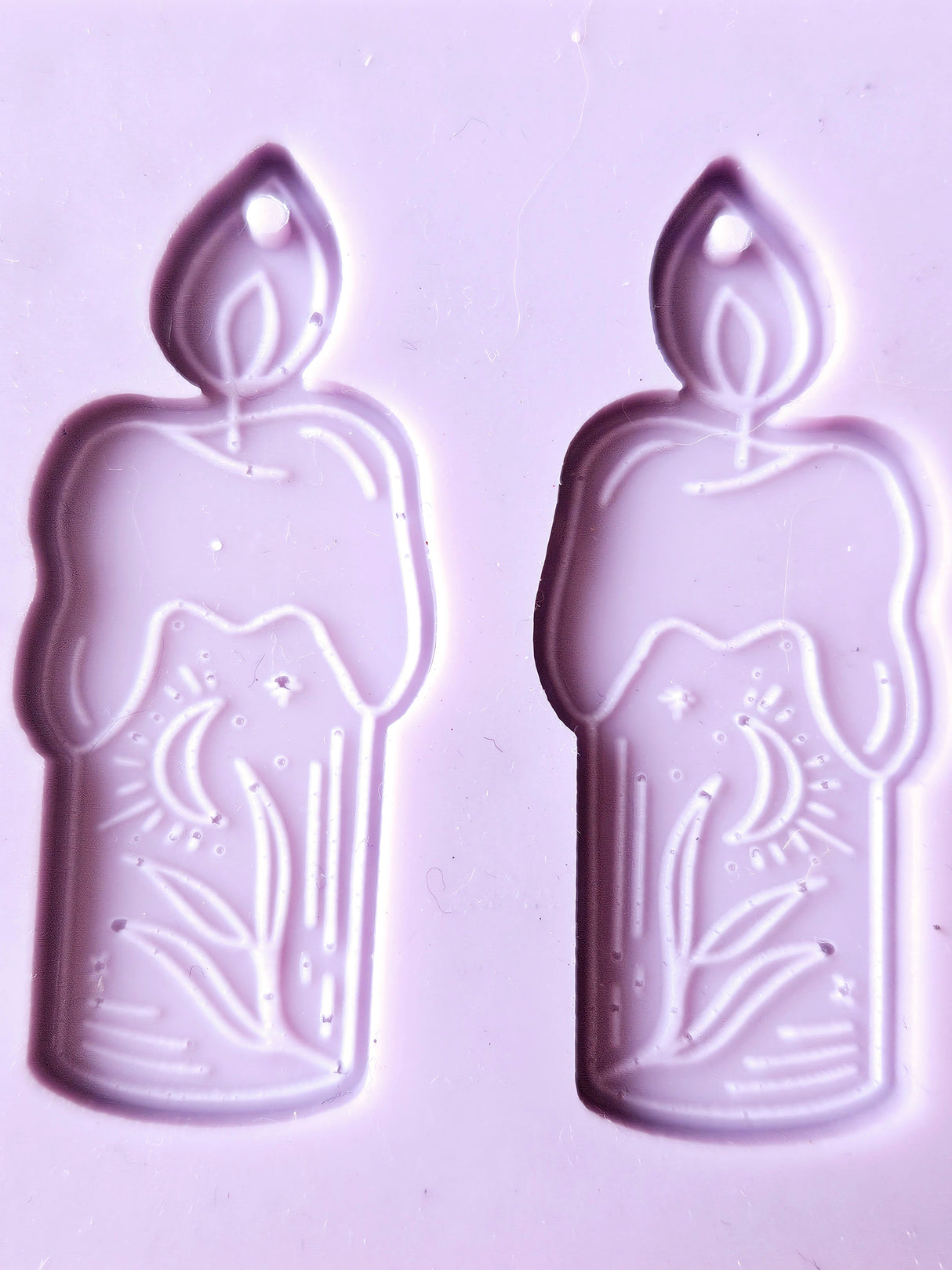 Twin Candles Resin Silicone Mould Clearance