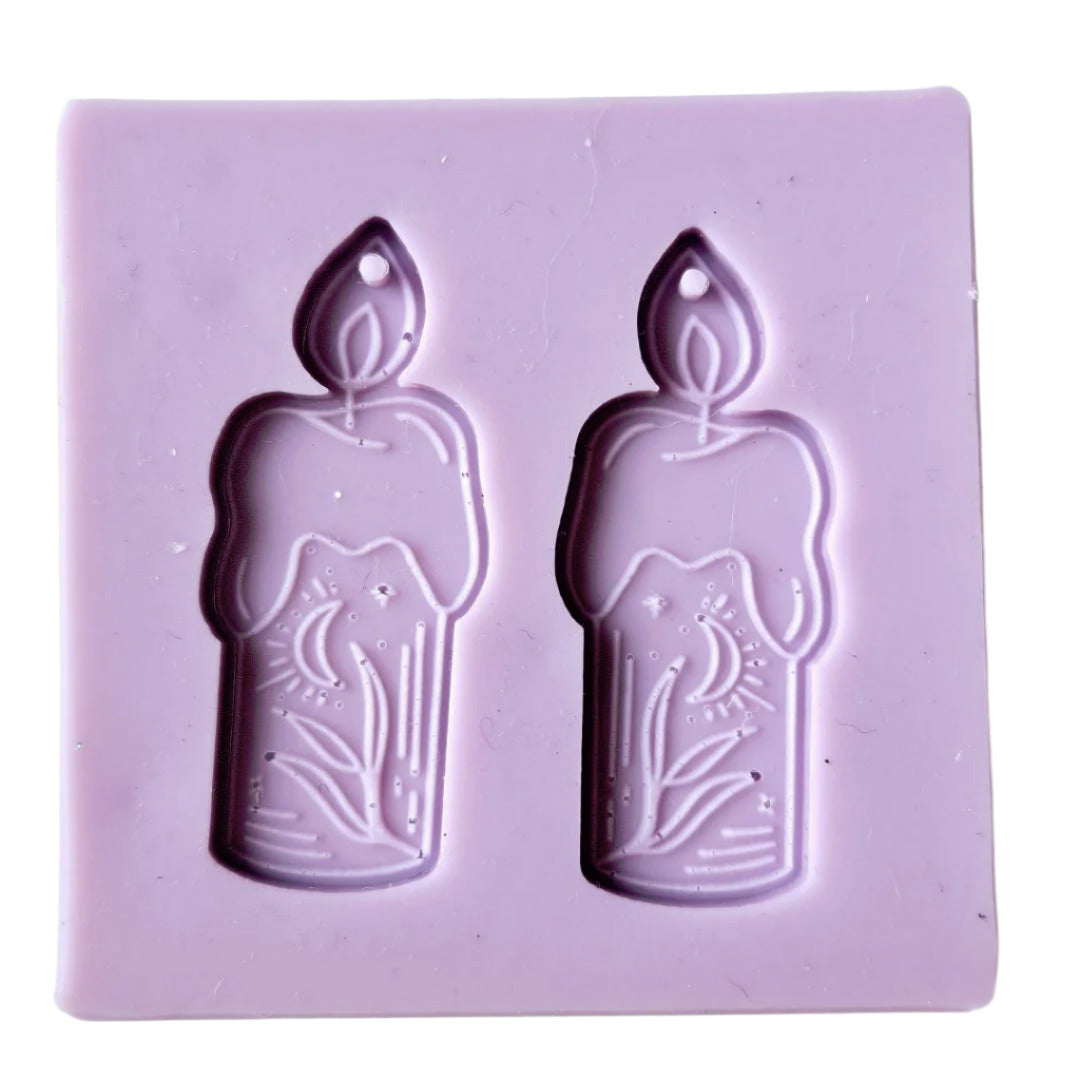 Twin Candles Resin Silicone Mould Clearance
