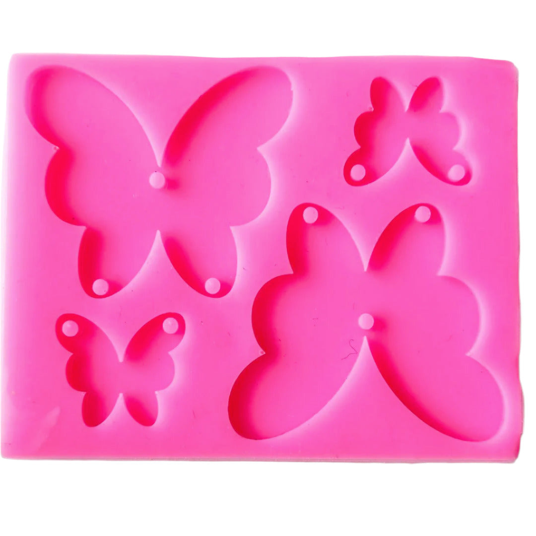 4 Butterflies Butterfly Resin Silicone Mould Clearance