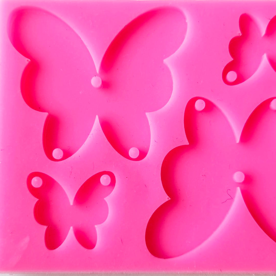 4 Butterflies Butterfly Resin Silicone Mould Clearance