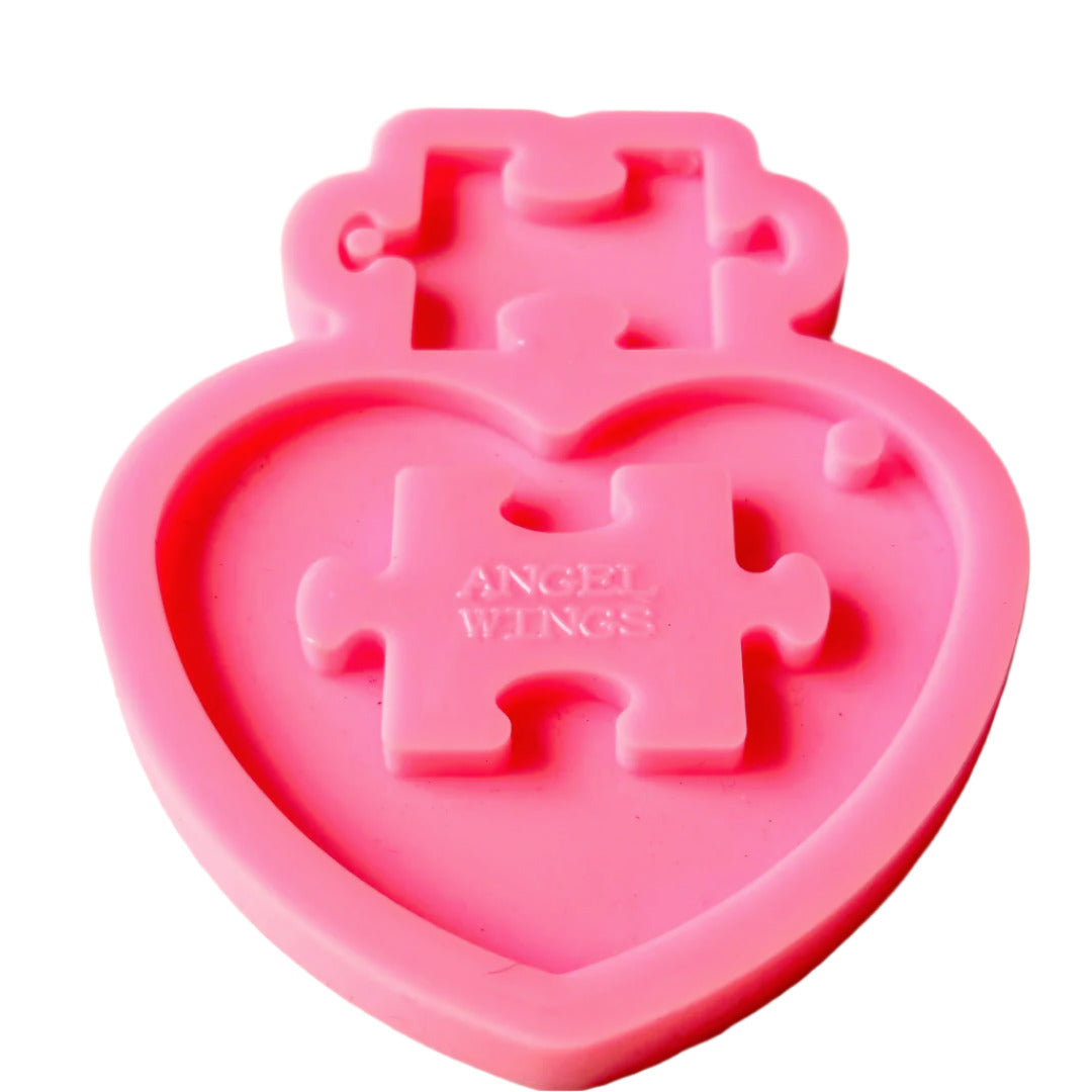 Heart Puzzle Resin Silicone Mould Clearance