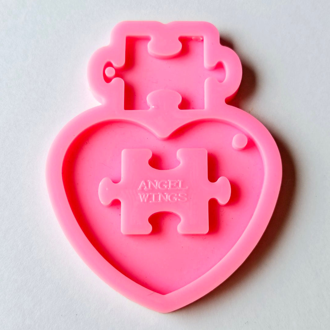 Heart Puzzle Resin Silicone Mould Clearance