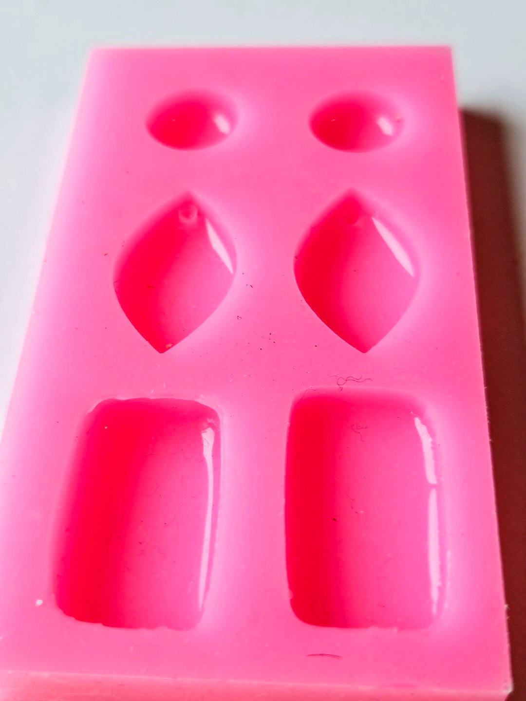 6 Glossy Shapes Resin Silicone Mould Clearance