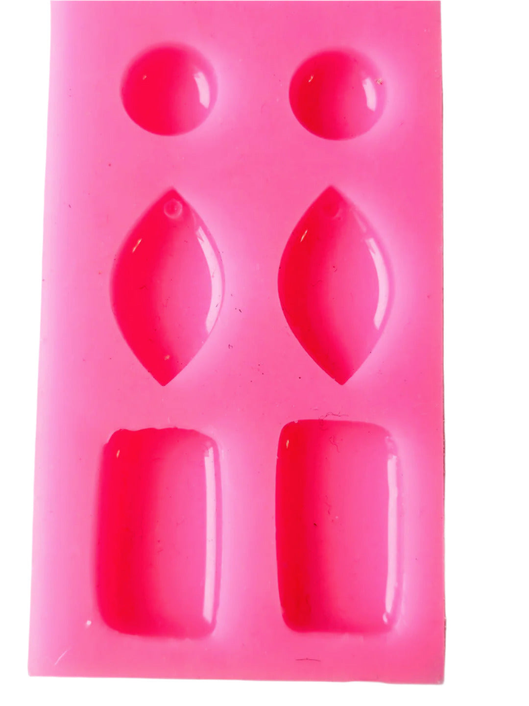 6 Glossy Shapes Resin Silicone Mould Clearance