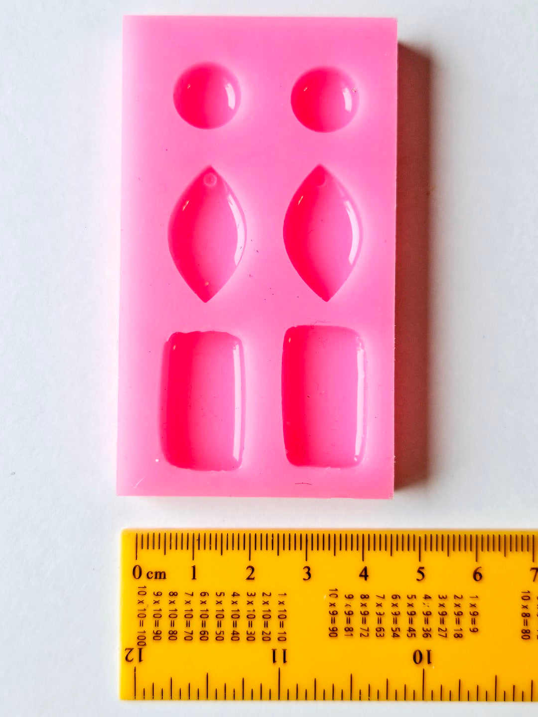 6 Glossy Shapes Resin Silicone Mould Clearance