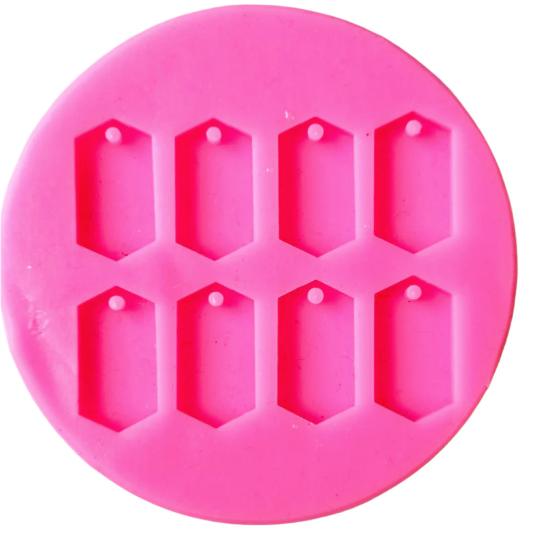 8 Swing Tags Resin Silicone Mould Clearance