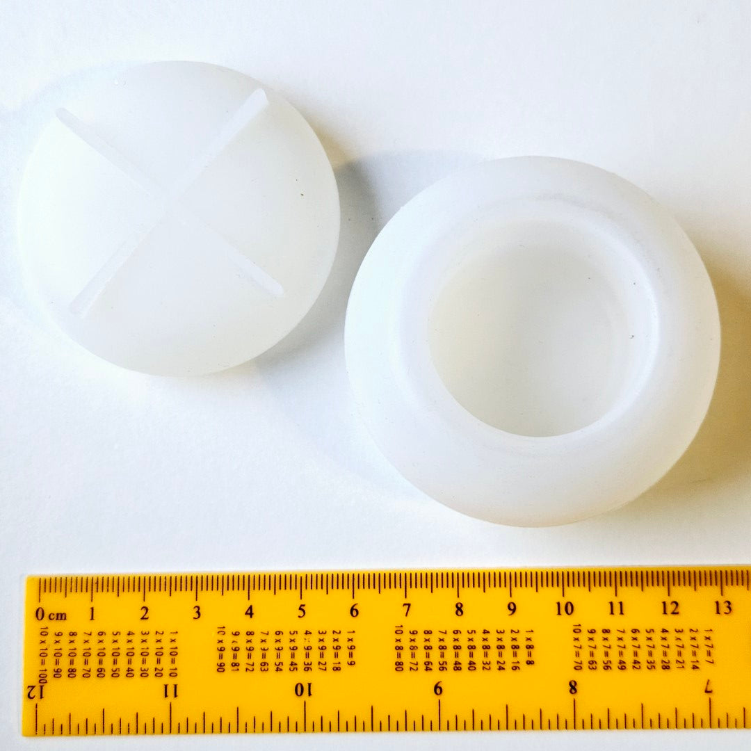 Round Box & Lid Resin Silicone Mould Clearance