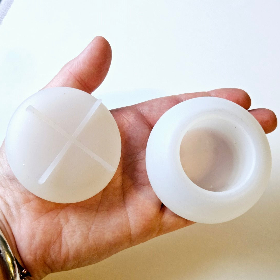 Round Box & Lid Resin Silicone Mould Clearance