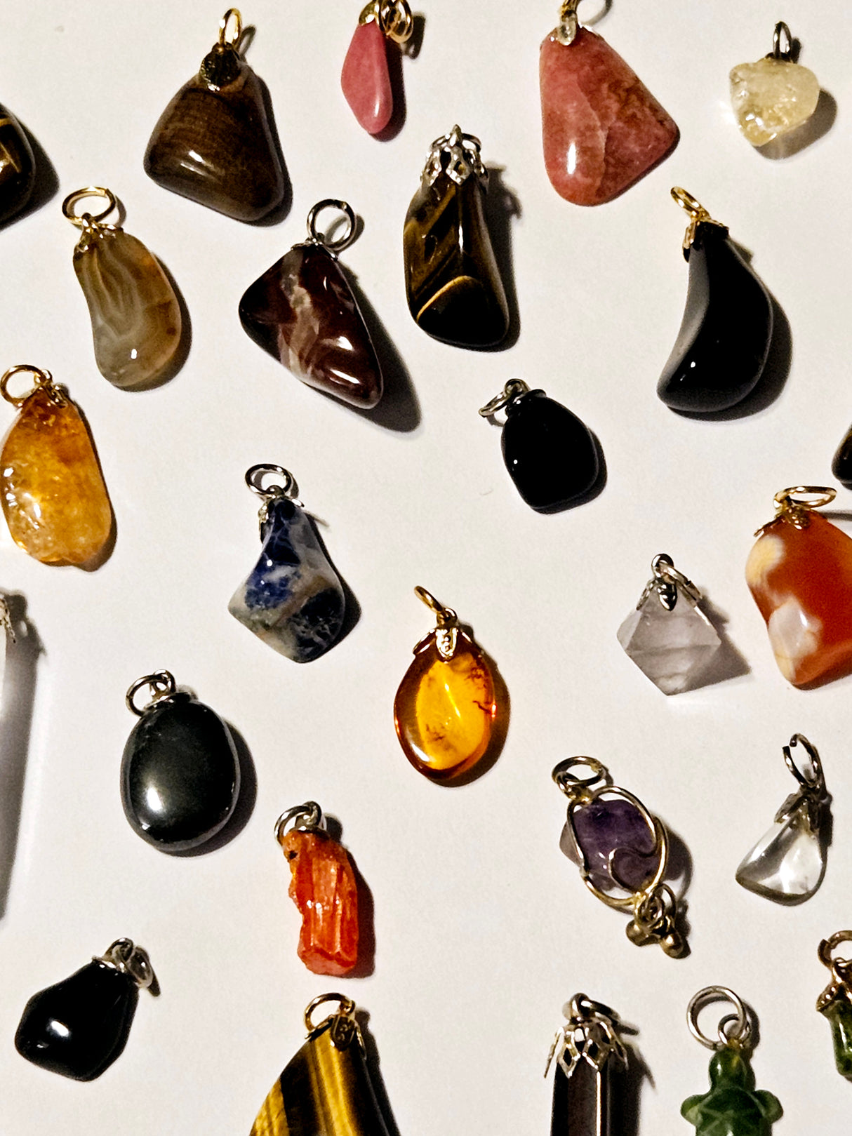 Gemstone Pendants Genuine, DIY, Bulk Lot 10 Natural Australian Hand Made RRP $12each