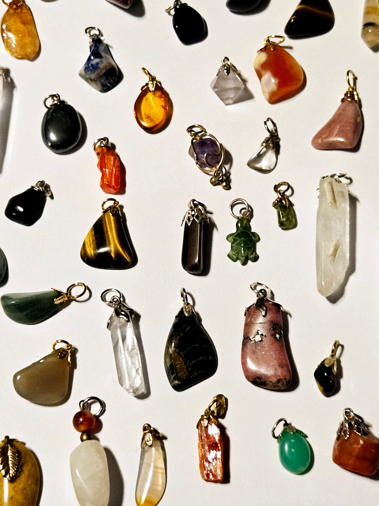 Gemstone Pendants Genuine, DIY, Bulk Lot 10 Natural Australian Hand Made RRP $12each