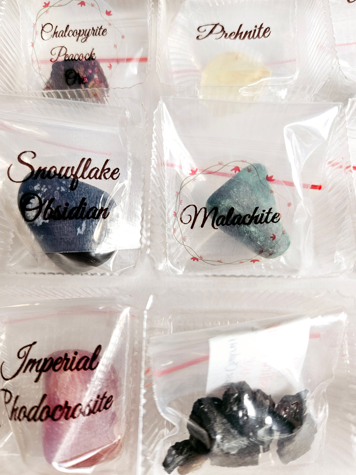 Advent calendar filled with 23 gemstones, Pendulum & Pendulum Chart