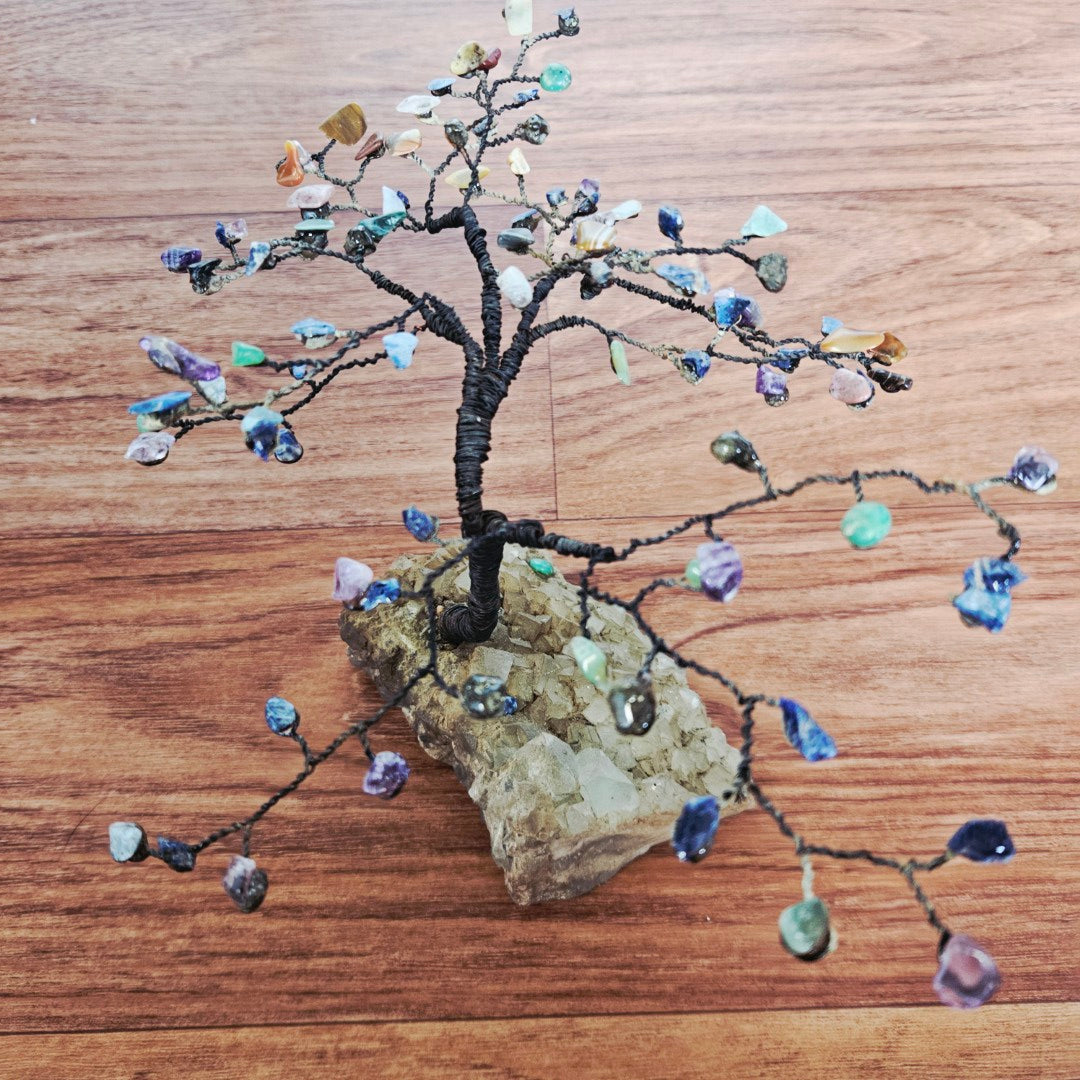 Hand Made Gemstone Crystal Fluorite Tree