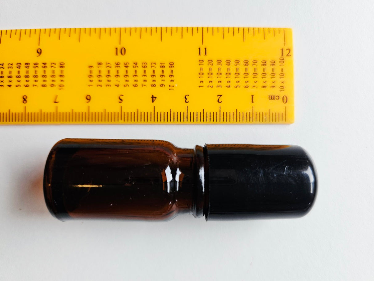 5ml Amber Roll on perfume Vial Glass Bottle Unfilled