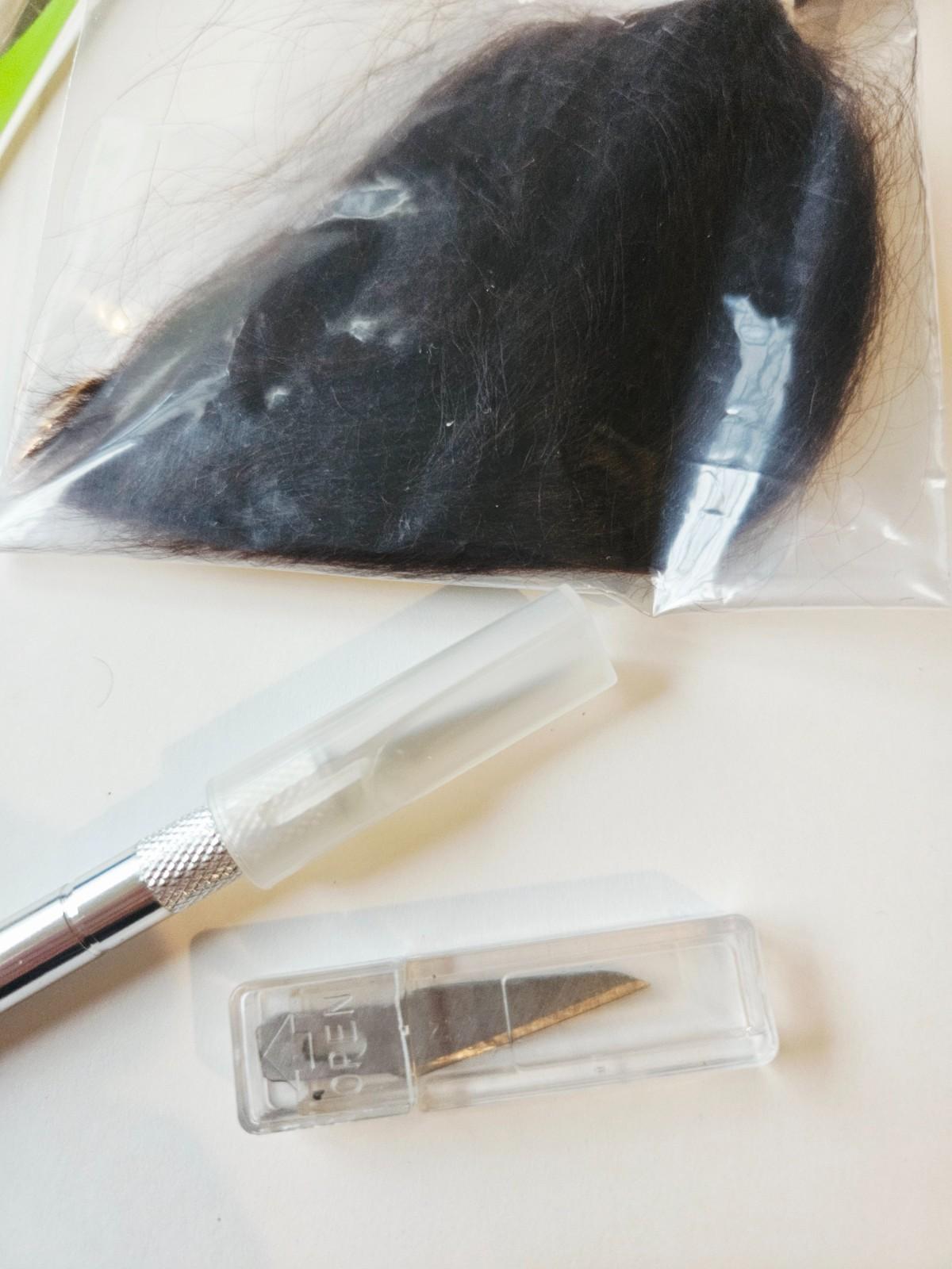 Reborn Doll Rooting Tool & Mohair Lot – Felting Needles, Ruby Red Hair, Tools AU