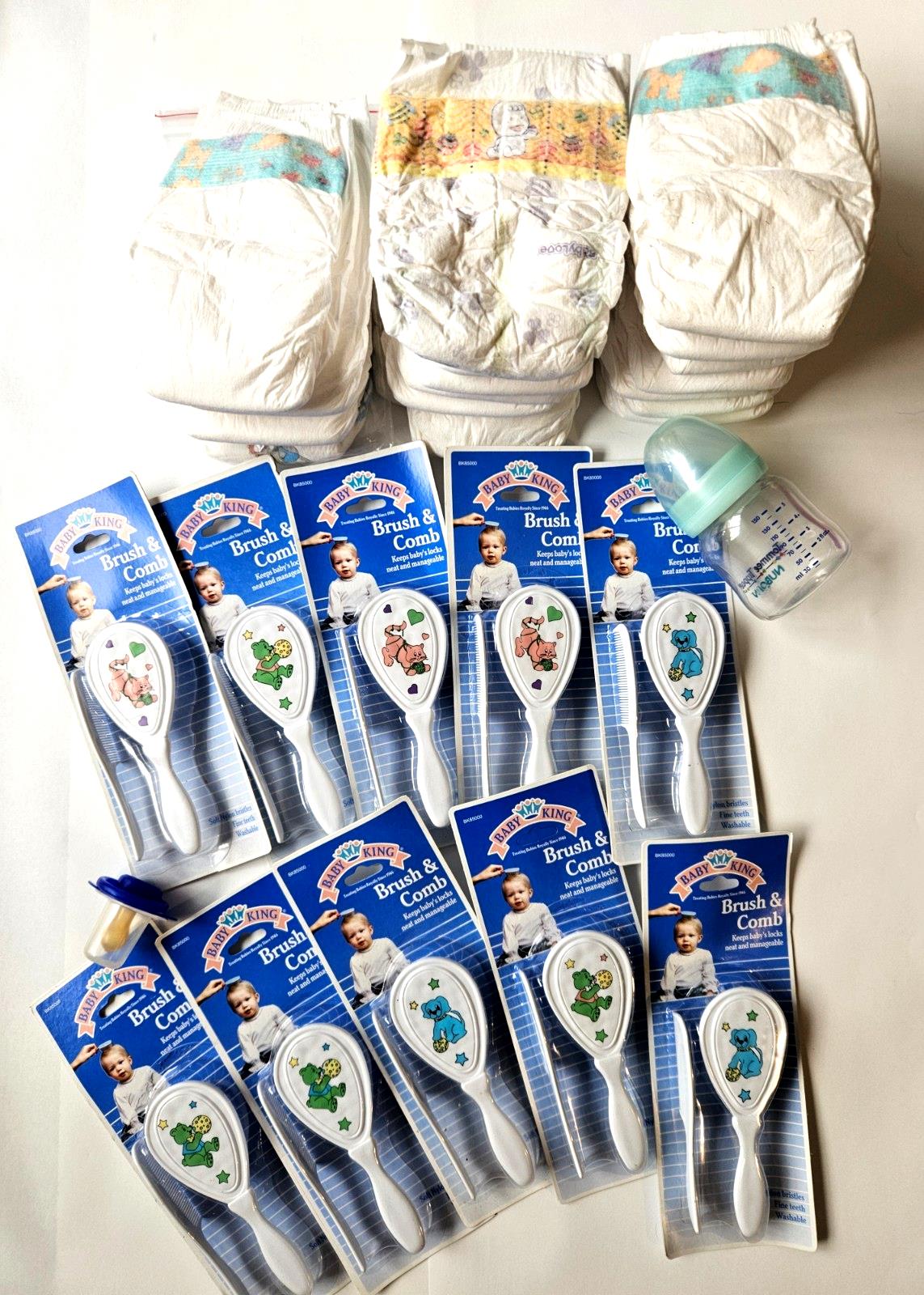 Reborn Doll Accessories Lot – Brush & Comb Sets, Nappies, Baby Bottle – AU