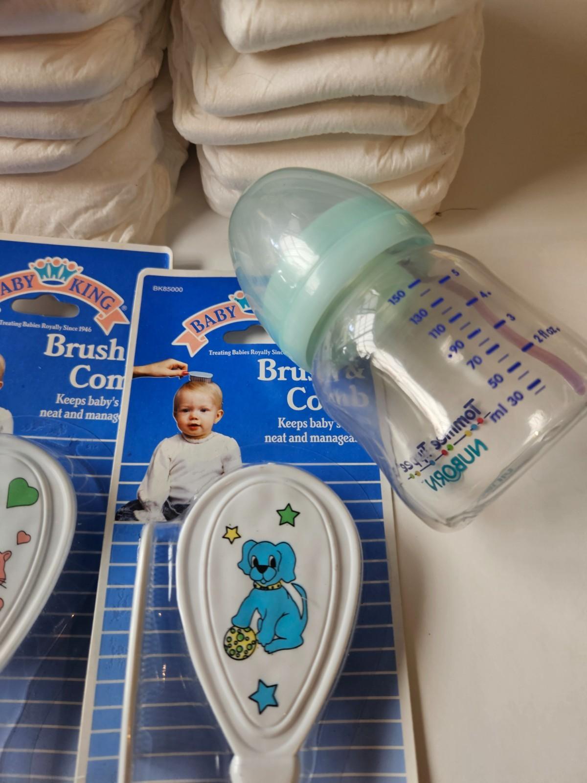 Reborn Doll Accessories Lot – Brush & Comb Sets, Nappies, Baby Bottle – AU