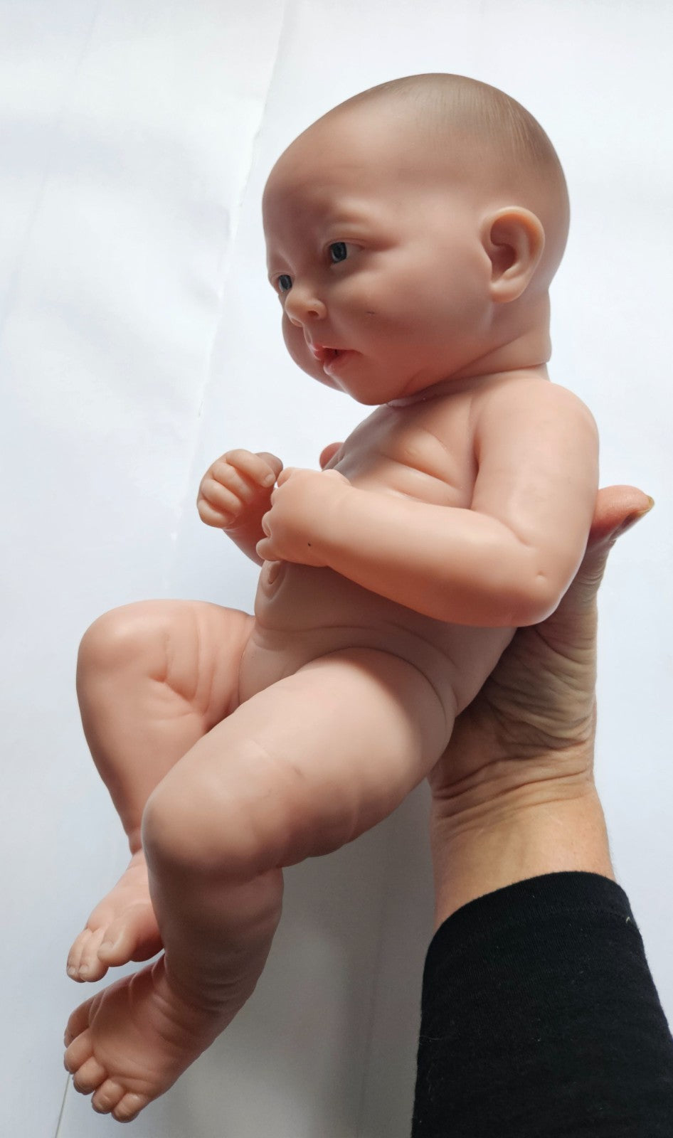 Full Body Vinyl Baby Girl Doll – Realistic Newborn Style – Pre‑Painted – AU