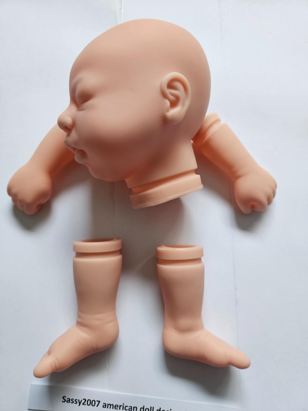 Sassy 2007 Mini Reborn Doll Kit by American Doll Designs LLC Unpainted Vinyl