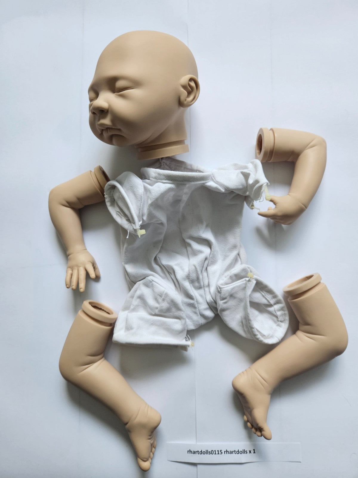 Rhartdolls115 Reborn Doll Kit Sleeping Baby w Body Unpainted Vinyl