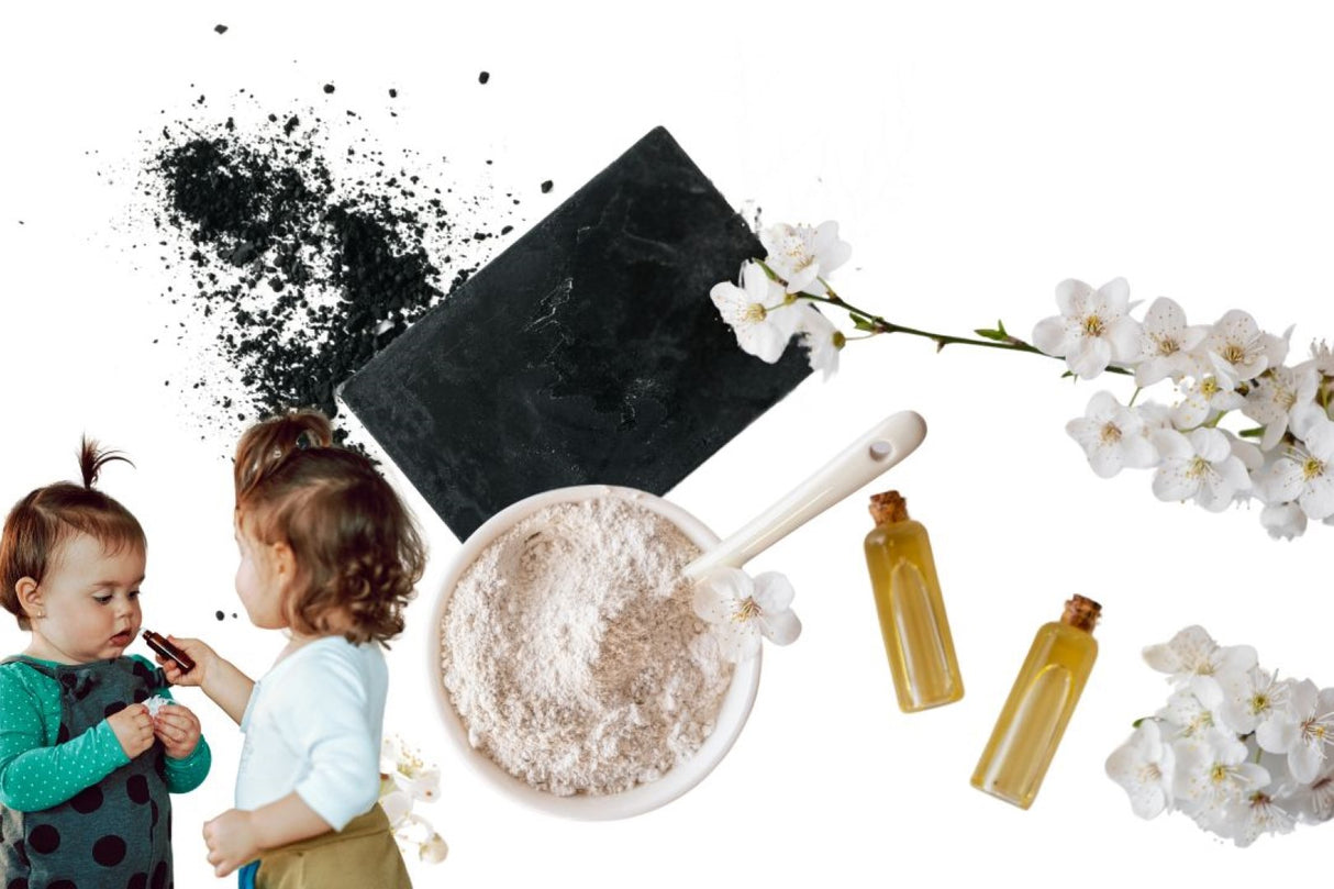 Activated Charcoal and Baby Powder Soap Cleansing Bar (WS Available)