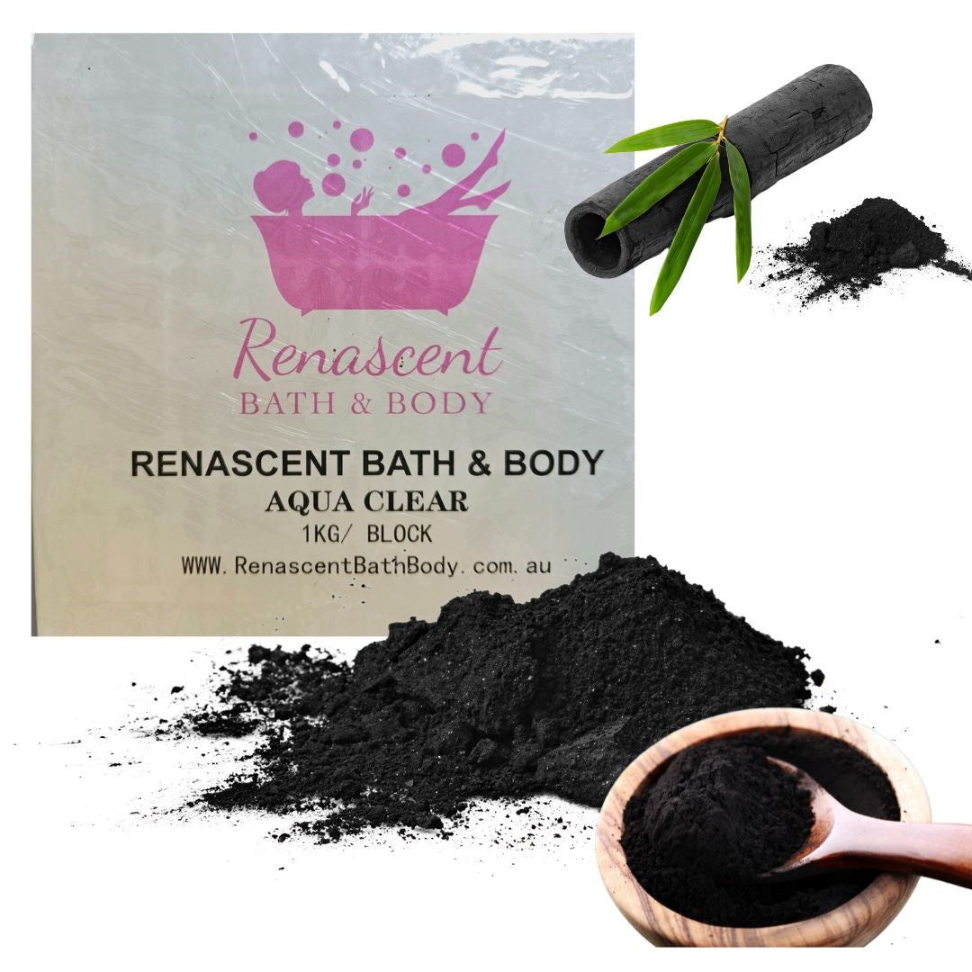 Activated Charcoal Aqua Clear MP Soap Base Palm Free