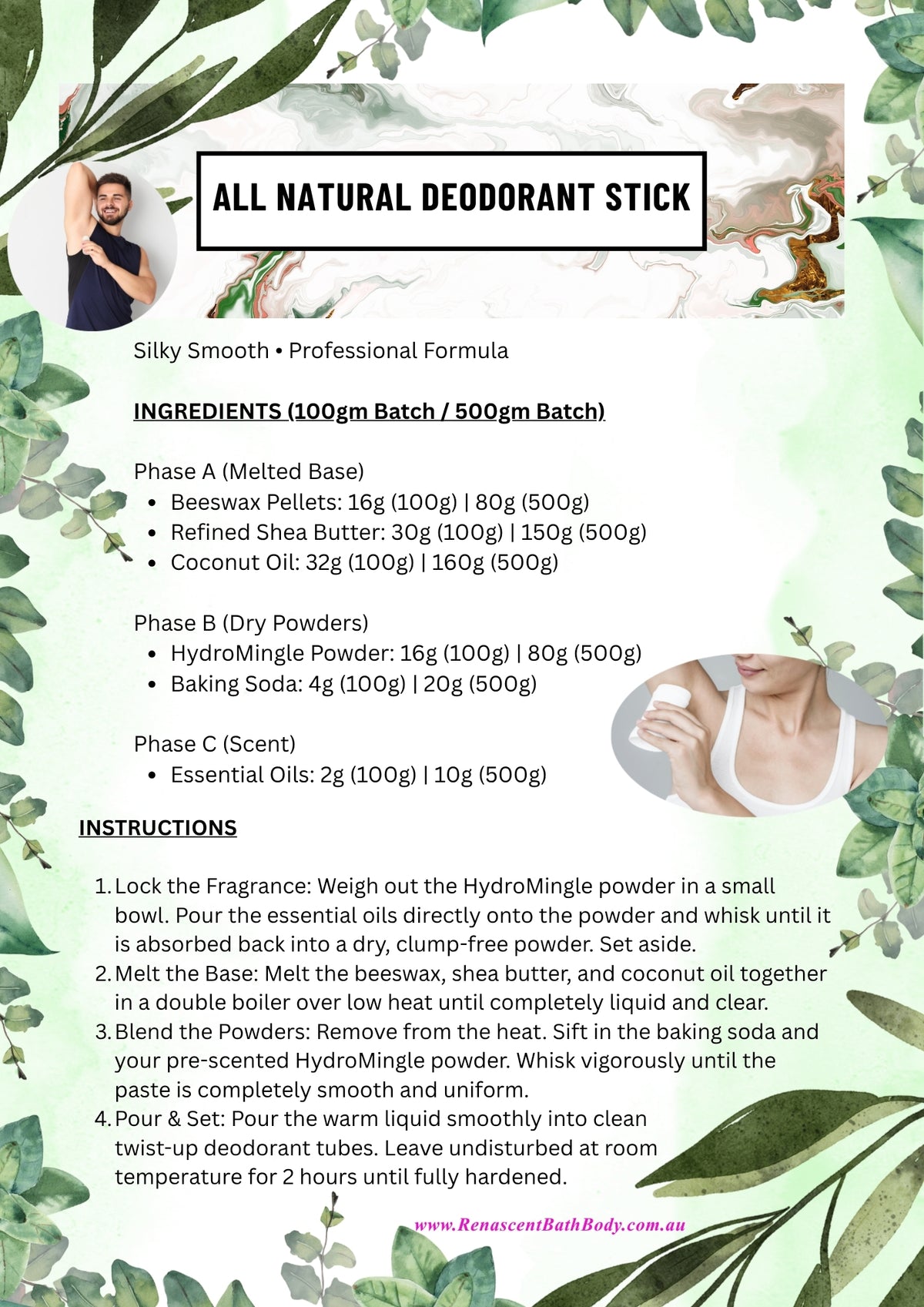 All Natural Deodorant Recipe