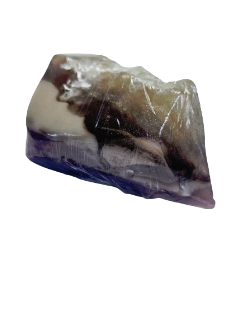 Amethyst Specimen Soap Bar Large Size (WS available) Gift Boxed + Stand