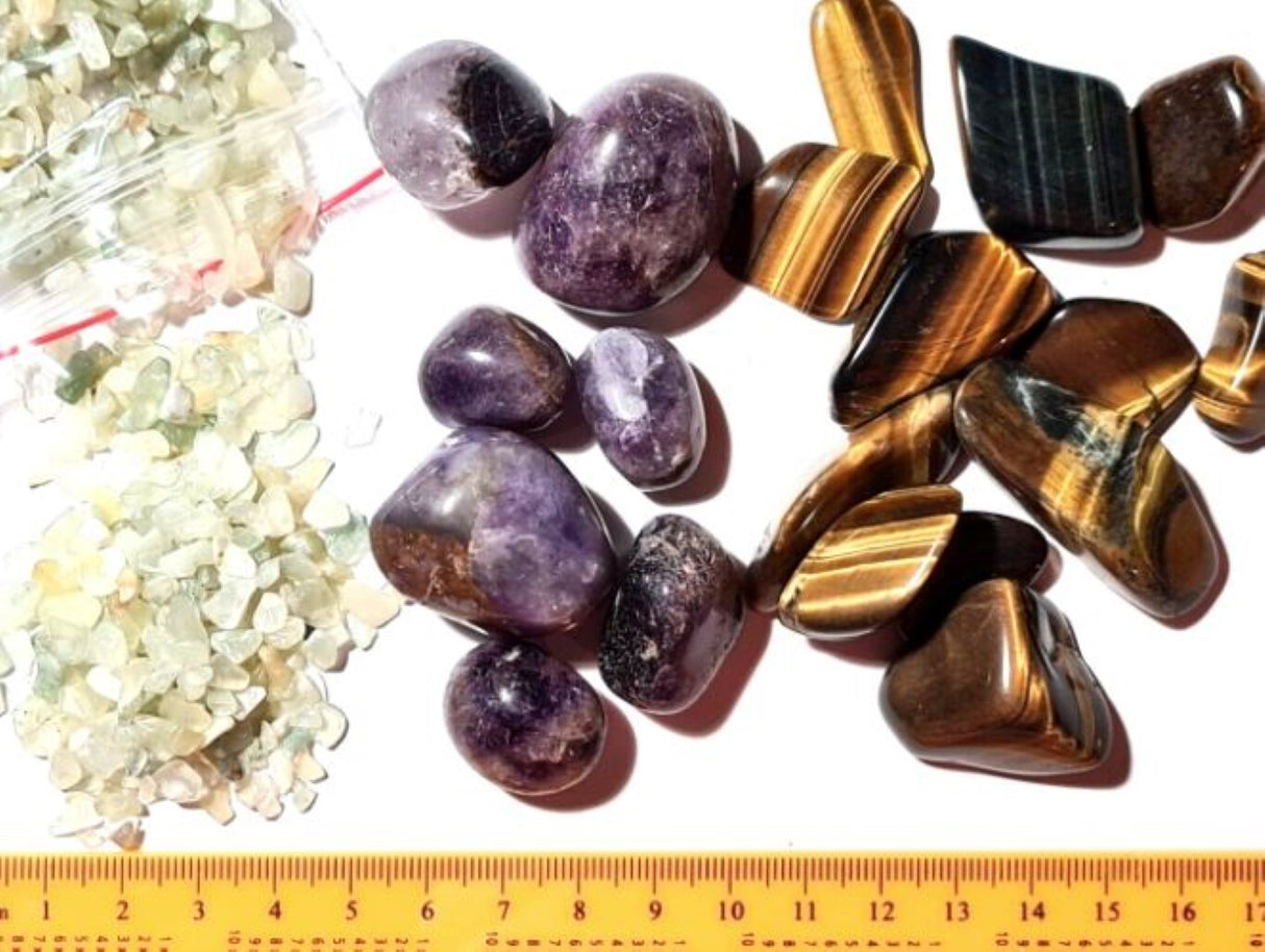 Gemstone Gift Bundle TIGER EYE AMETHYST JADE