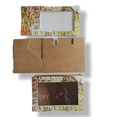 SUPER SPECIAL 50% OFF World Cardboard Rectangle Box with Slide on Lid