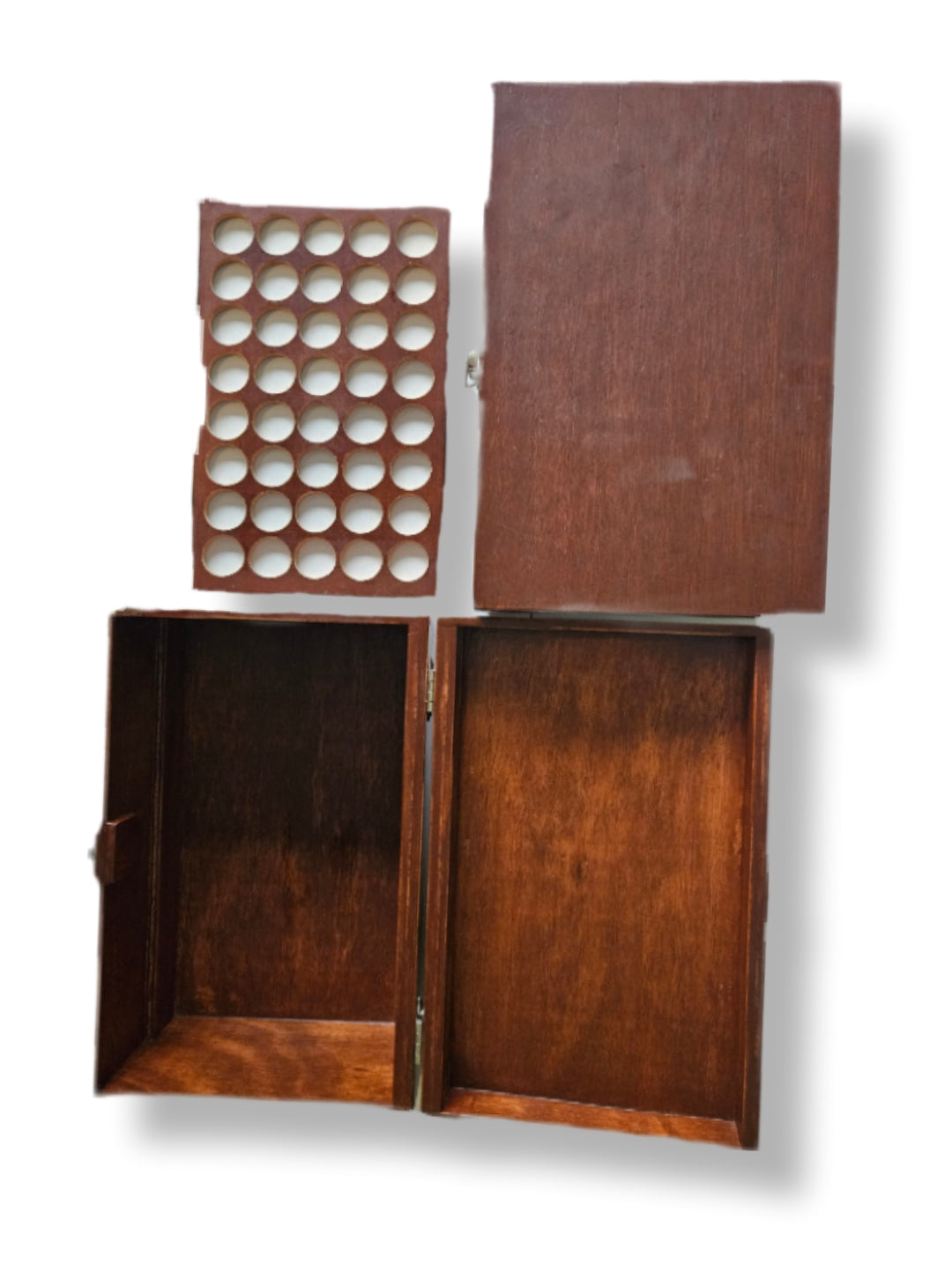 Gem Essences / Aromatherapy Wooden Box, holds 40 Bottles