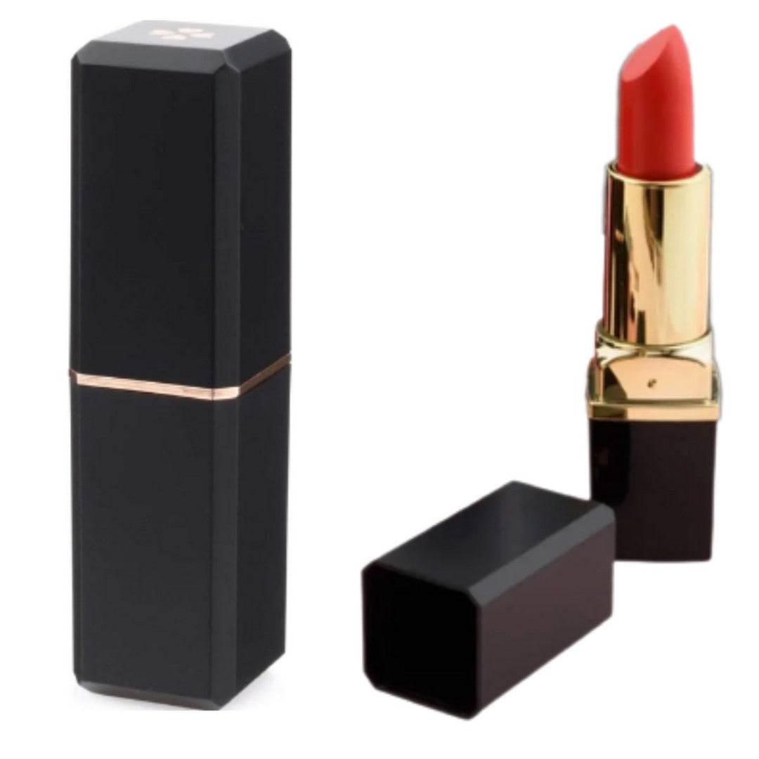 Luxury Black Rose Gold Twist Up Lipstick Tubes - Easy Fill, Empty