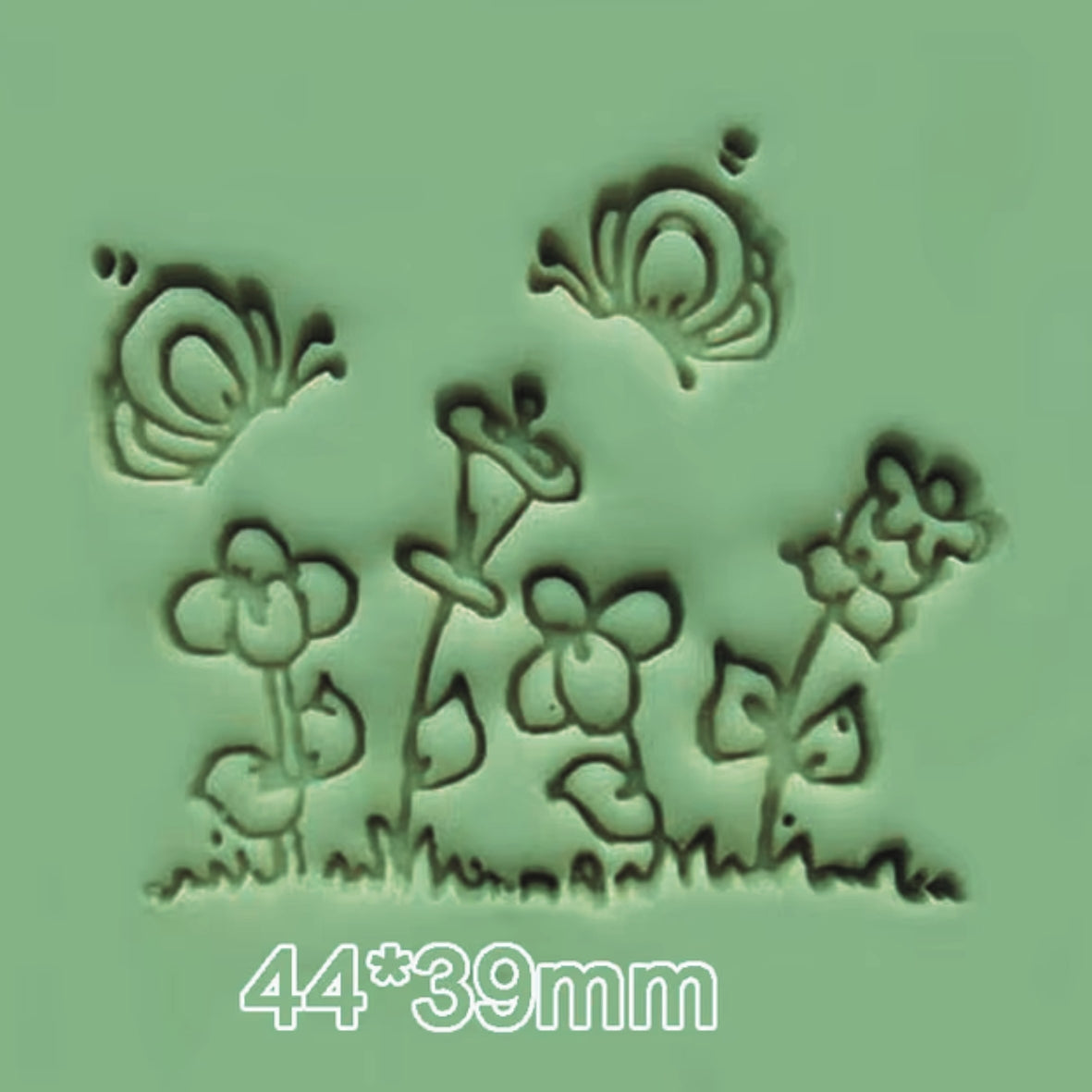 Butterfly Garden Soap Stamp High Quality Resin Clean Images Stamping