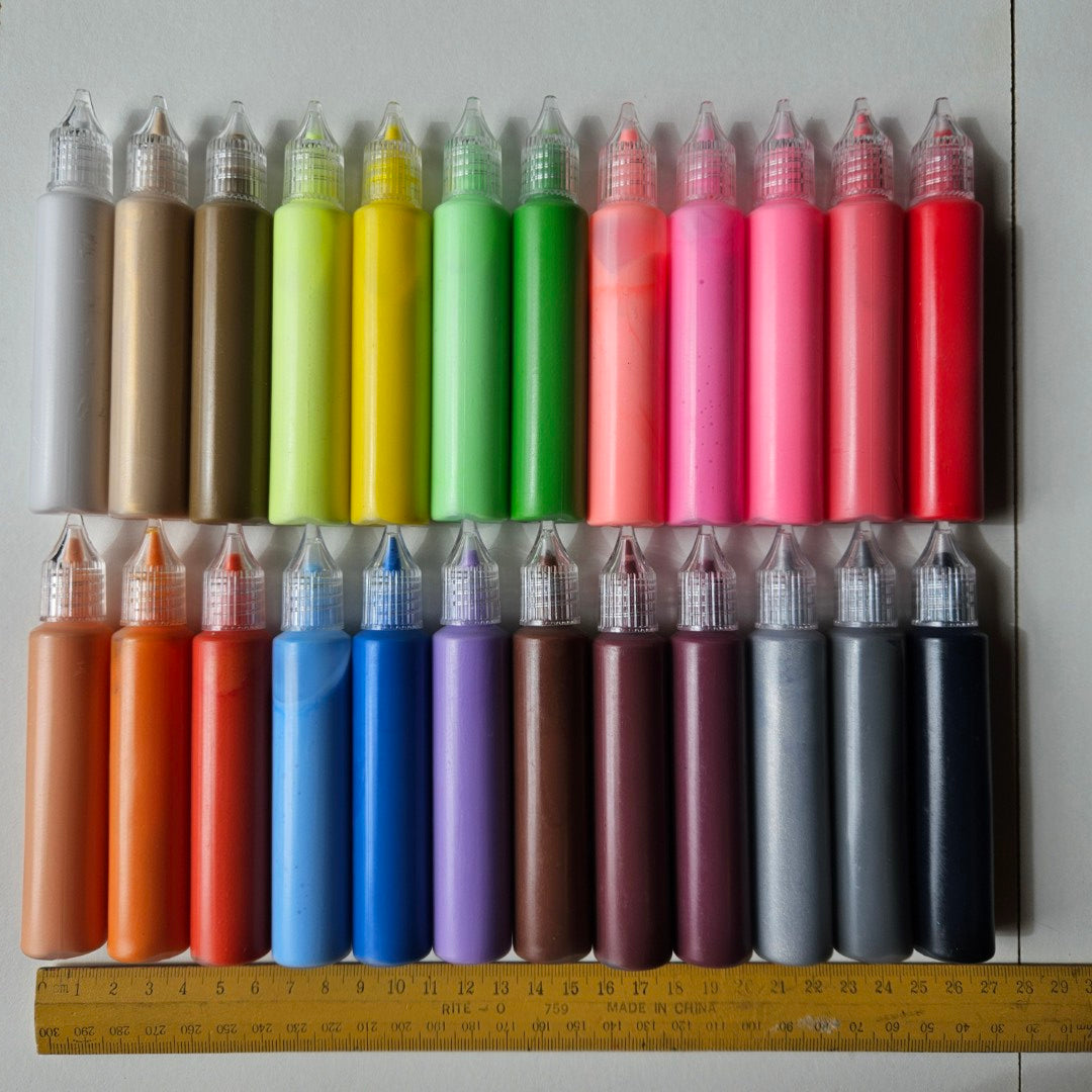 24 x Candle Paints Tubes, Easy Applications
