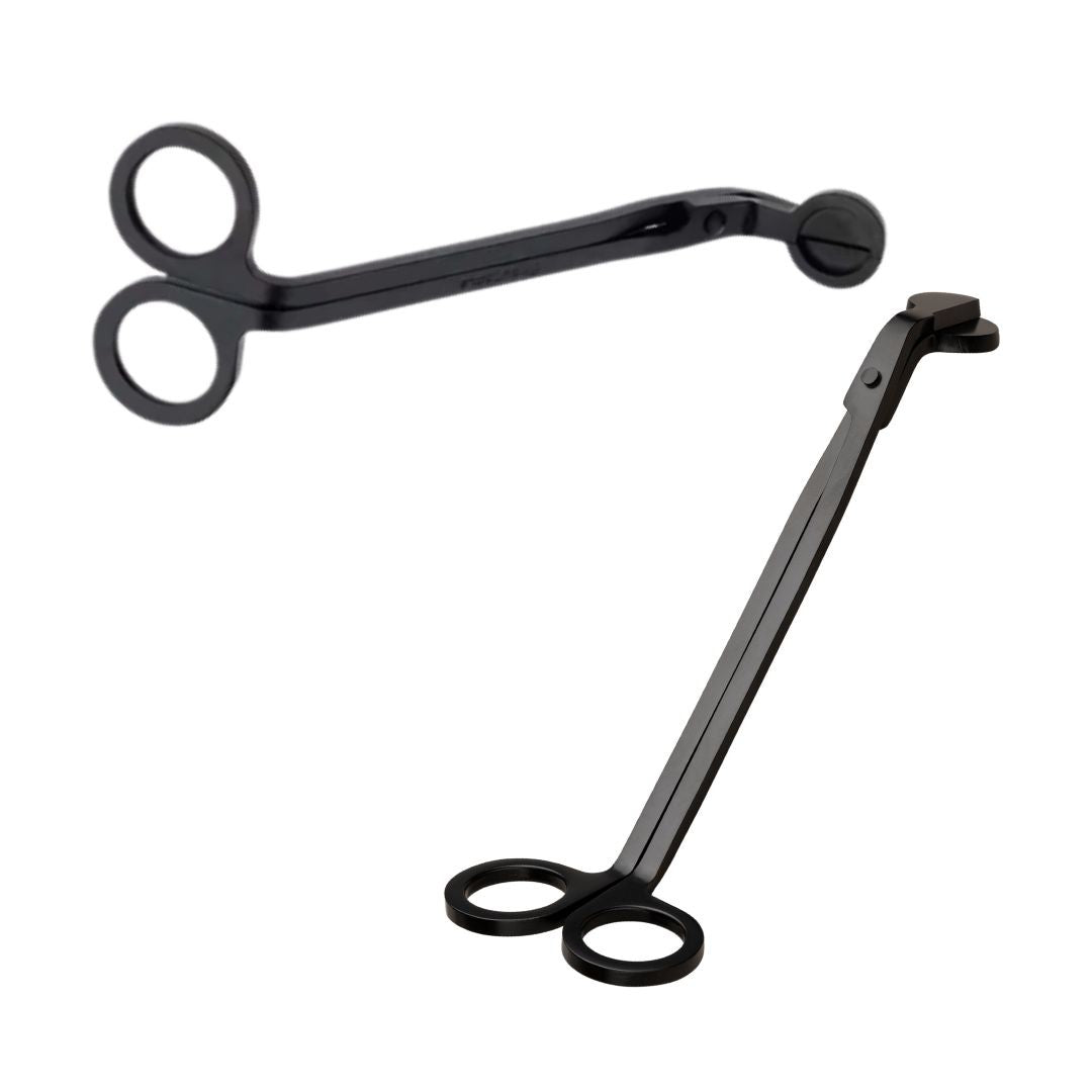 18cm Black Candle Wick Trimmer Stainless Steel Scissors Trim Wick Cutter Round Head Candles Core Shears Tools
