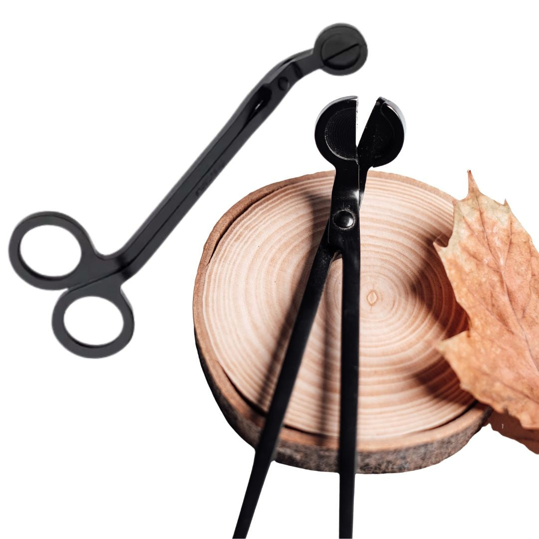 18cm Black Candle Wick Trimmer Stainless Steel Scissors Trim Wick Cutter Round Head Candles Core Shears Tools