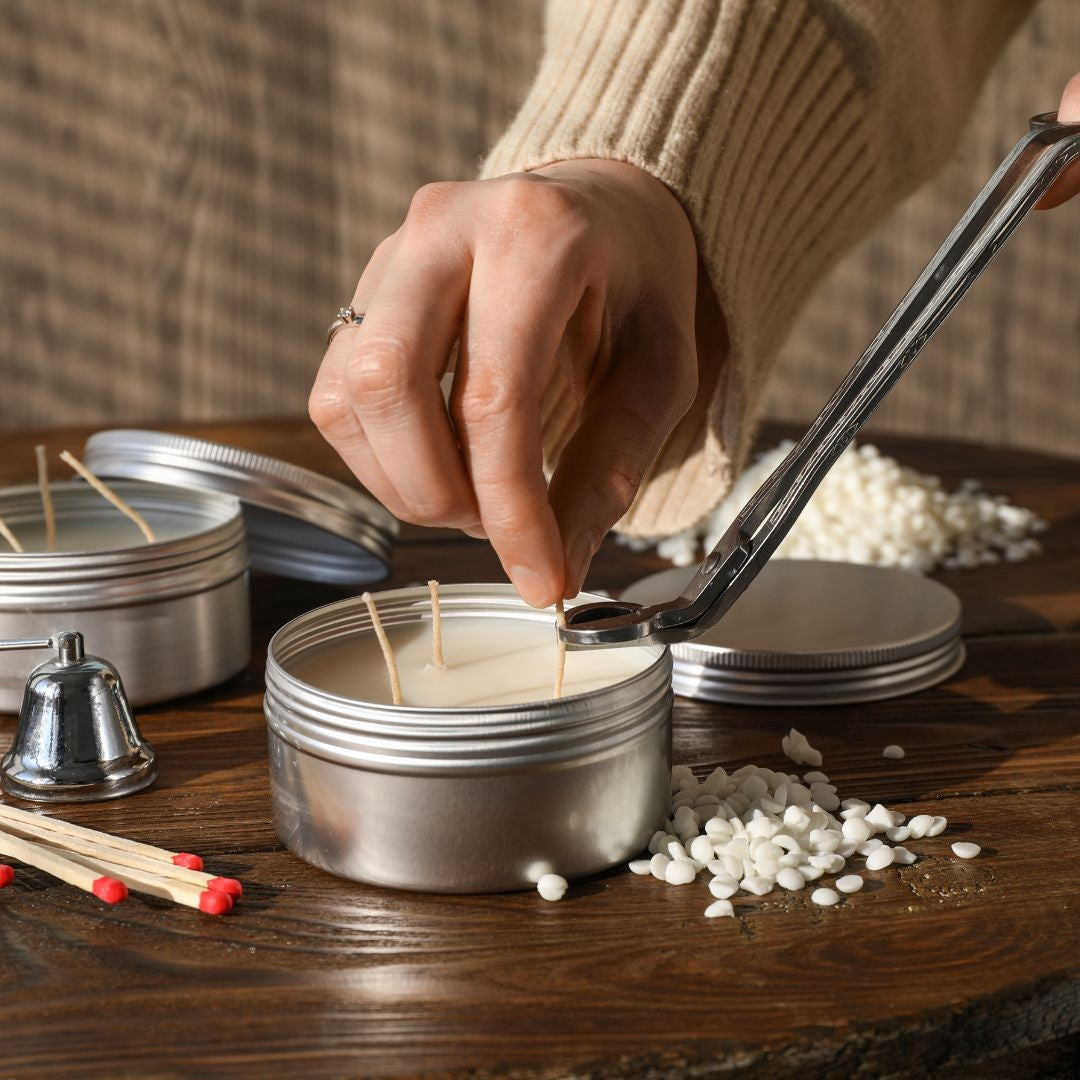 18cm Black Candle Wick Trimmer Stainless Steel Scissors Trim Wick Cutter Round Head Candles Core Shears Tools