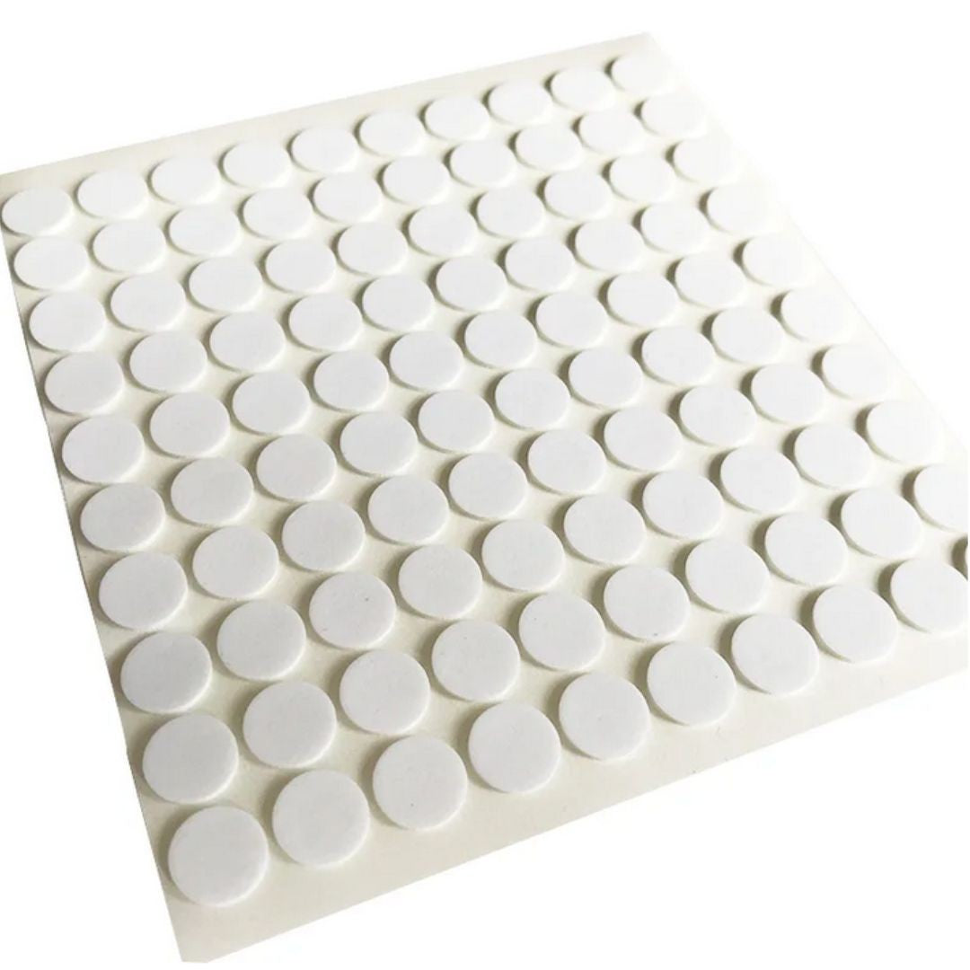 Candle Wick Stickers Self Adhesive, Double Sided, 10mm White