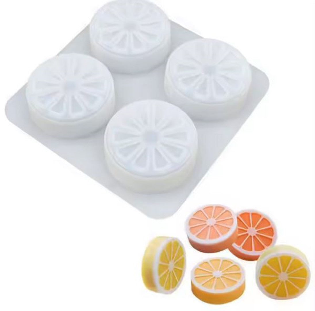 Citrus Slice Large 4 cavity Silicone Mould