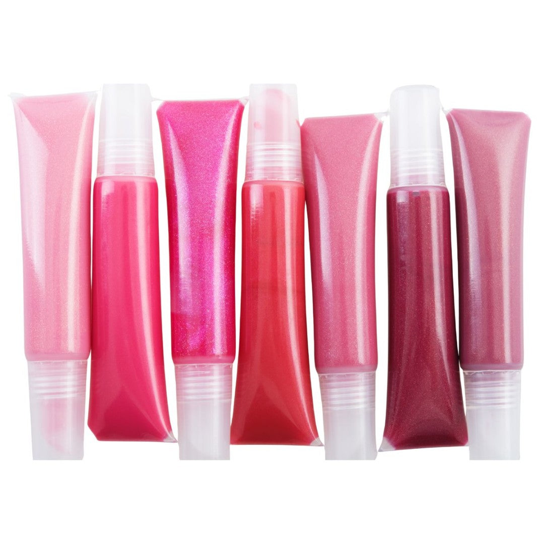 Clear Lip Gloss Squeeze Tubes - Easy Fill Removable Cap