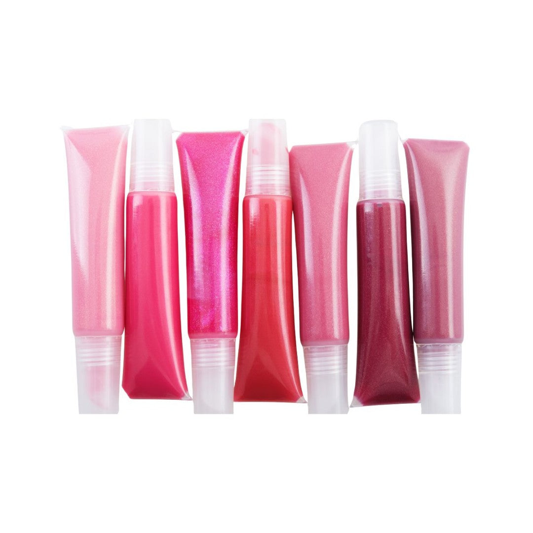 Clear Lip Gloss Squeeze Tubes - Easy Fill Removable Cap