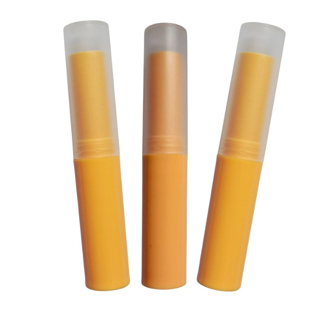 Multicoloured Twist up Lip stick / balm tubes -Narrow Elegant Clear Lids - You choose Colour