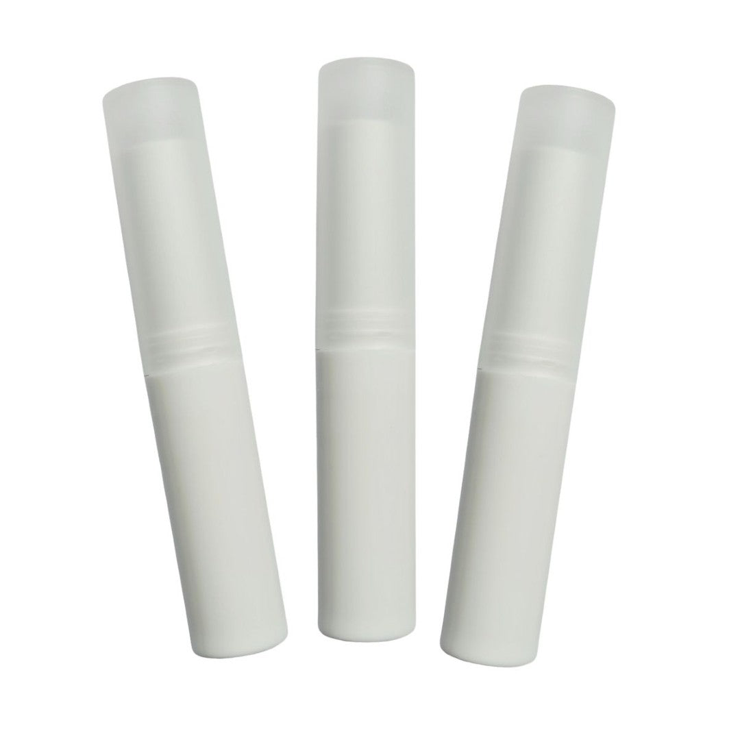 Multicoloured Twist up Lip stick / balm tubes -Narrow Elegant Clear Lids - You choose Colour
