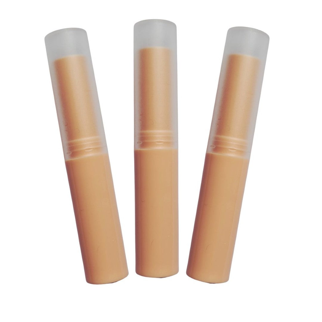 Multicoloured Twist up Lip stick / balm tubes -Narrow Elegant Clear Lids - You choose Colour