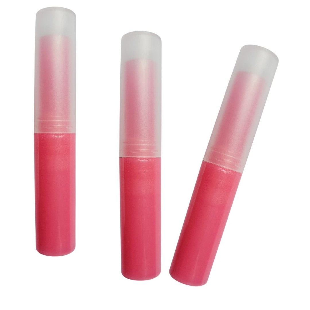Multicoloured Twist up Lip stick / balm tubes -Narrow Elegant Clear Lids - You choose Colour