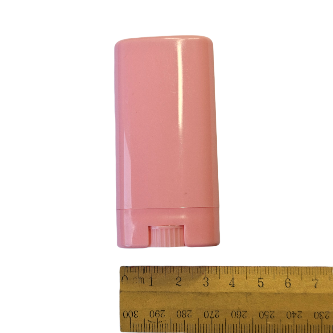 Pink Deodorant Tube Empty Twist-Up Container for DIY Balm and Natural Stick Making 50ml (Refillable)