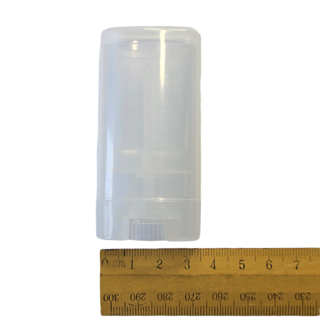 Clear Deodorant Tube Empty Twist-Up Container for DIY Balm and Natural Stick Making 50ml (Refillable)