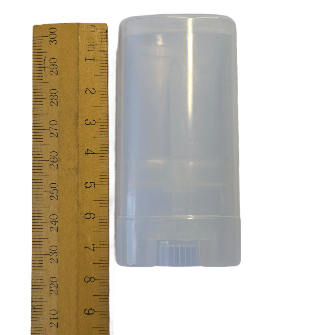 Clear Deodorant Tube Empty Twist-Up Container for DIY Balm and Natural Stick Making 50ml (Refillable)